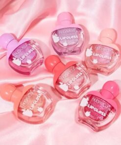 Huda Moji High Pigmented Lip Oil Set – Shades of Pink Gloss Collection ~ Pack Of 6