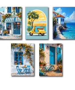 Alternative view of Set of 5 Premium Wall Art Photo Tiles – Modern Home Decor Sets 8x11