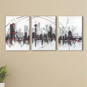 Set of 3 Premium Wall Art Photo Tiles – Modern Home Decor Sets 8x11