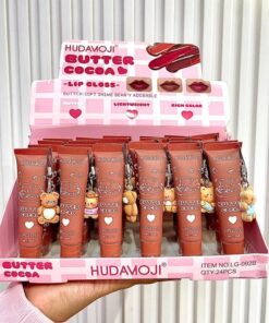 Alternative view of Huda Moji Cute Teddy Style Cocoa Butter High Pigmented Lip Gloss Set – Nude Shades (Pack of 2)