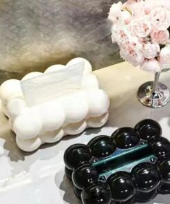 Alternative view of Bubble Shape Tissue Box Holder | Non-Slip Plastic Cover For Stylish Storage | Randam Color