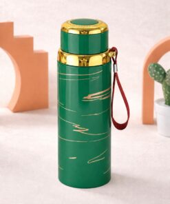 Alternative view of Premium Marble Print Stainless Steel Water Bottle - Elegant Vacuum Insulated Flask - Random Color