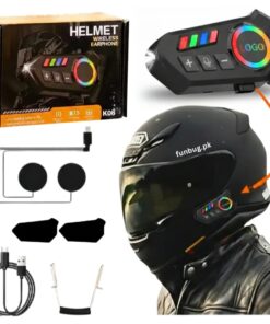 Alternative view of K06A Motorcycle Helmet Bluetooth Headset – BT 6.0 Wireless Earphone with CVC Intelligent Noise Reduction, IP67 Waterproof, 800mAh Battery & Type-C Fast Charging