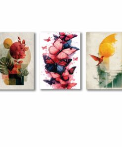 Alternative view of Set of 3 Premium Wall Art Photo Tiles – Modern Home Decor Sets