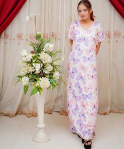 Alternative view of Bliss Beam 3 Piece Imported Jersey Interlock Printed Nighty Panty And Poni Set Free Size For Women