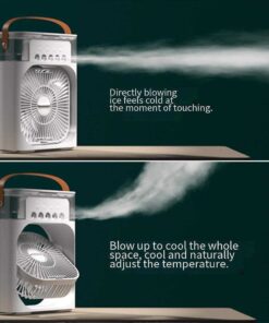 Alternative view of Mini Portable Air Cooler Fan with Evaporative Cooling | 3-Speed Personal Air Conditioner | Random Color